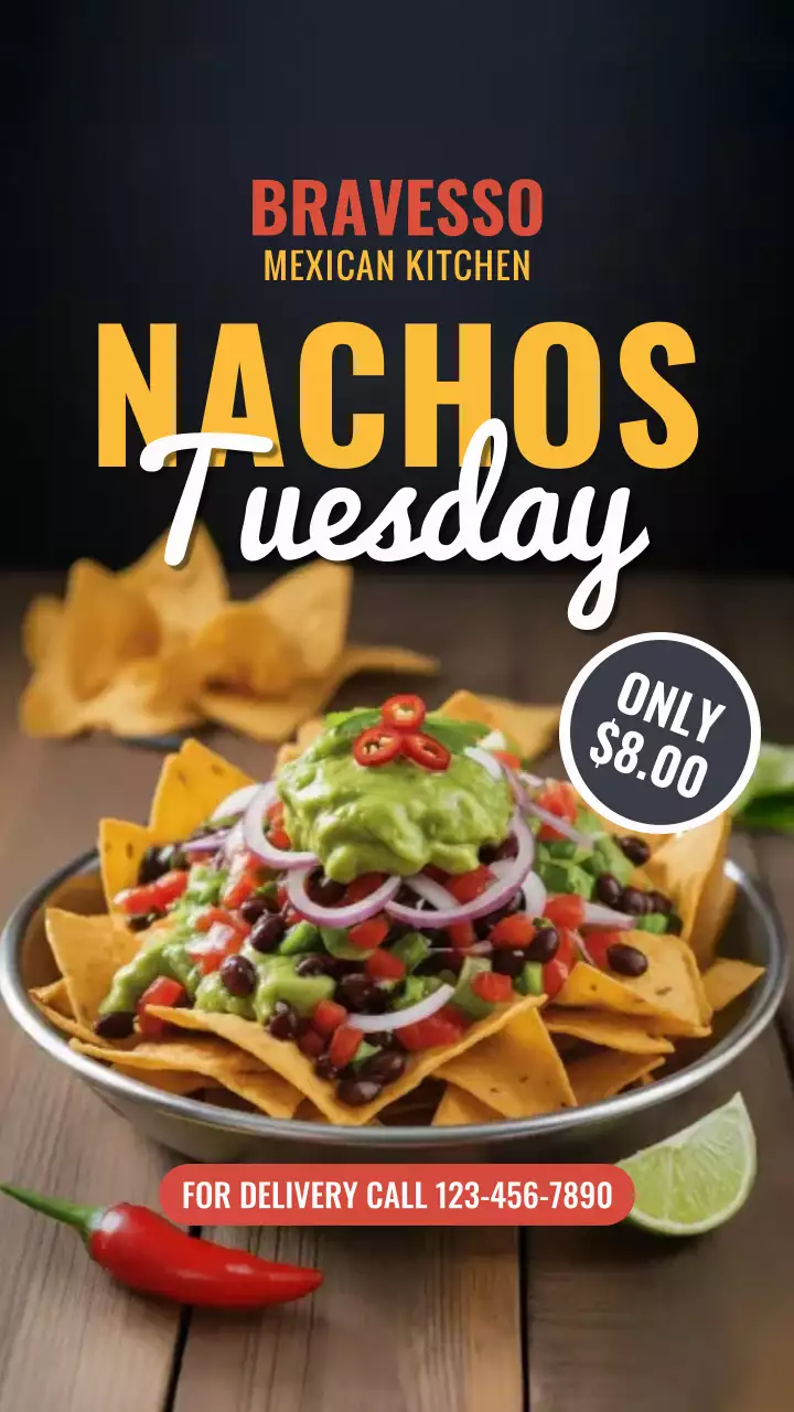 Brown Rustic Nachos Promotion Instagram Story