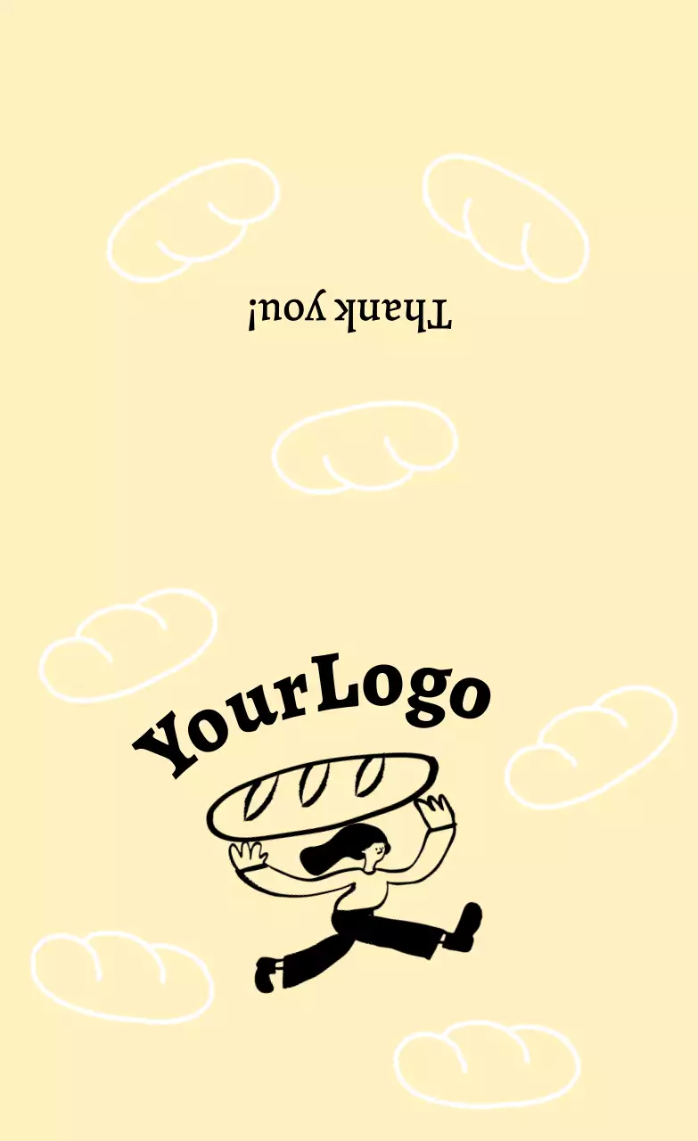 ベージュ 手書き ロゴ デザイン イラスト