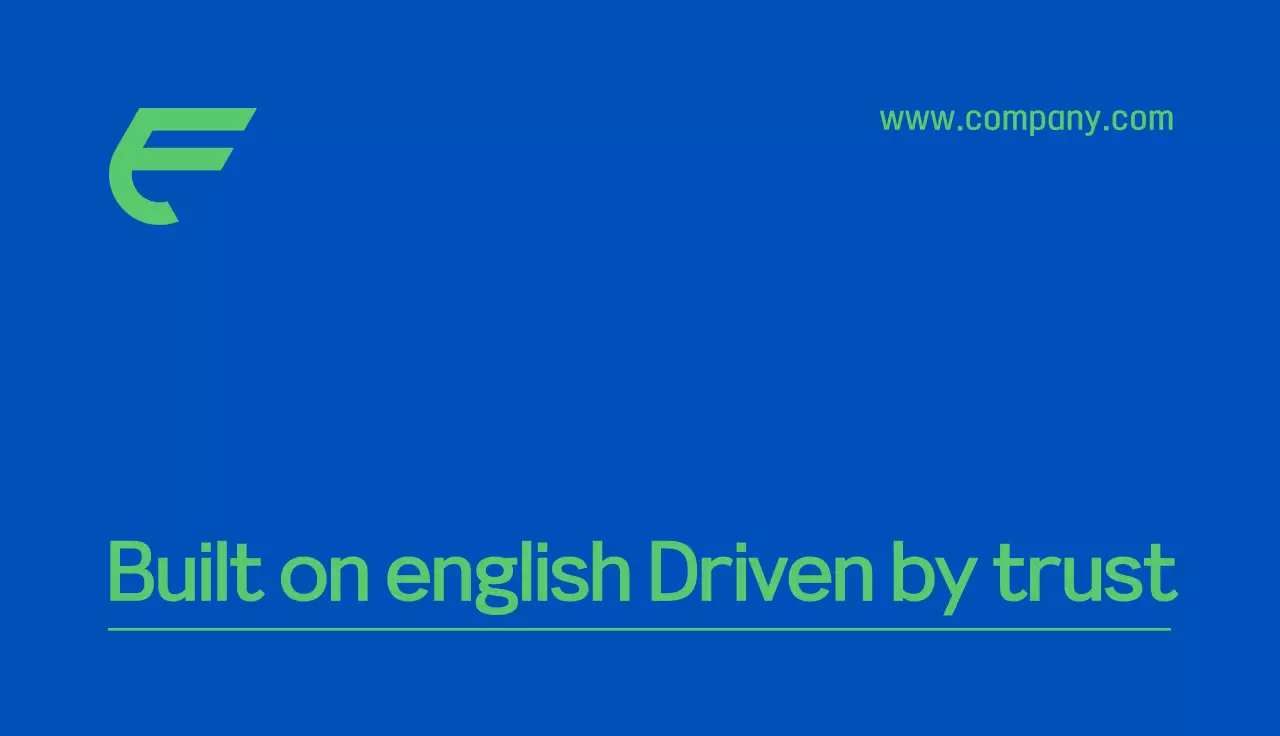 영어학원 강사 가로 명함