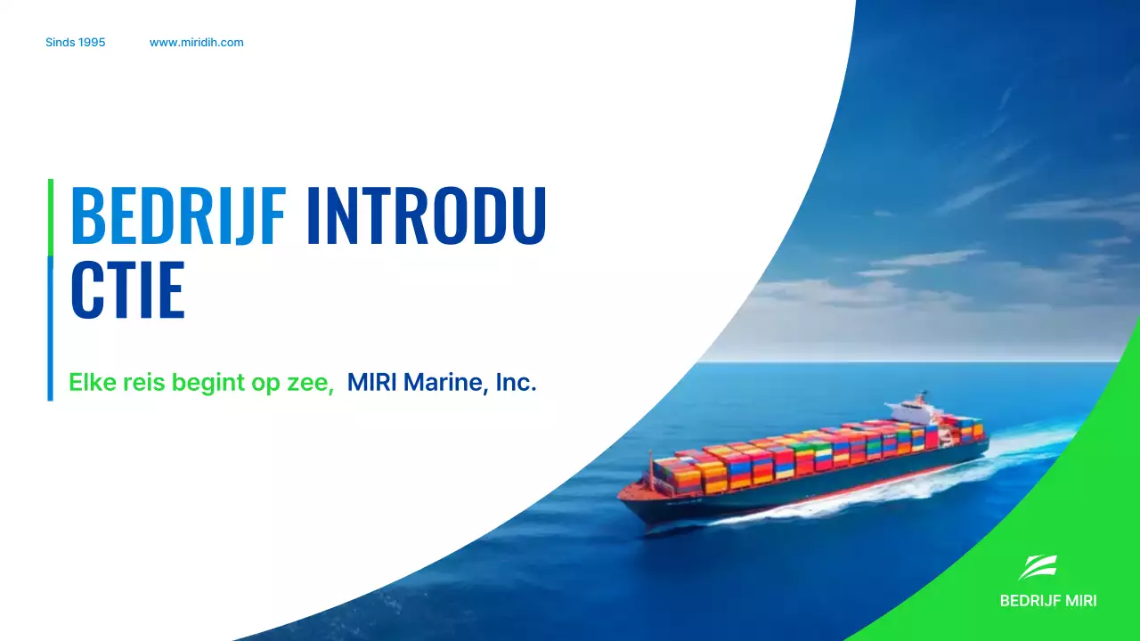 Introductie van Blue Modern Shipping Company