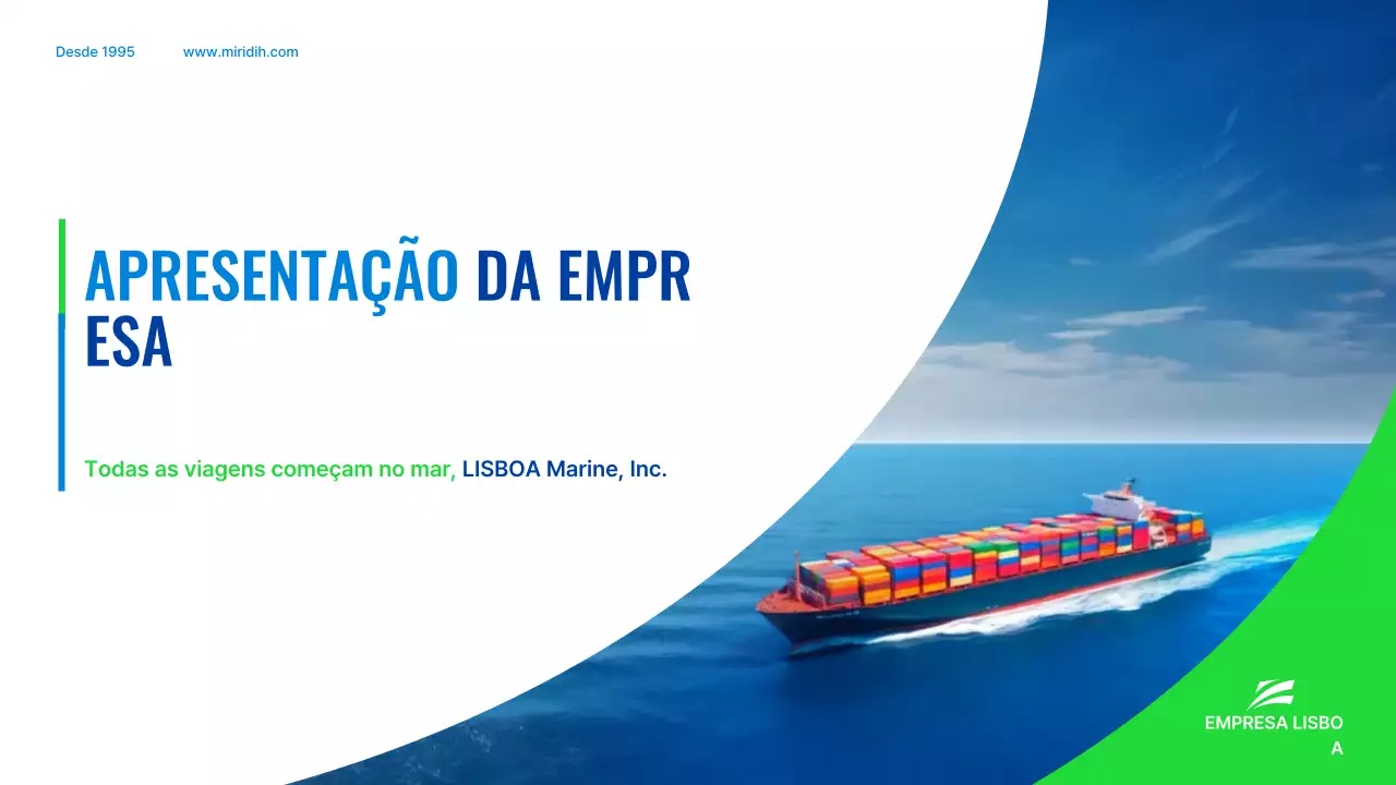 Introdução à Blue Modern Shipping Company