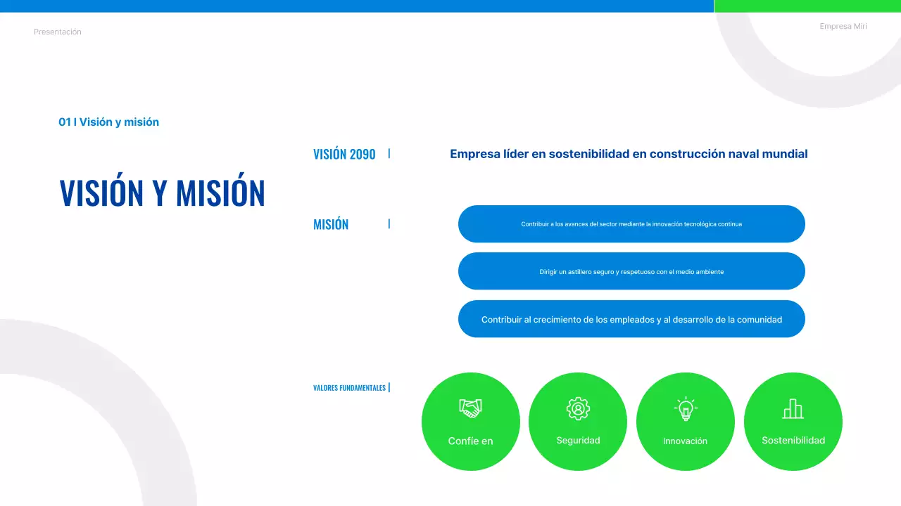 Introducción de Blue Modern Shipping Company