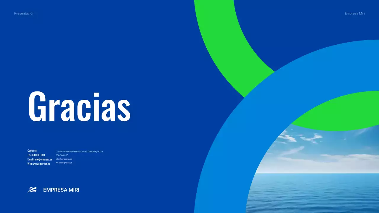 Introducción de Blue Modern Shipping Company