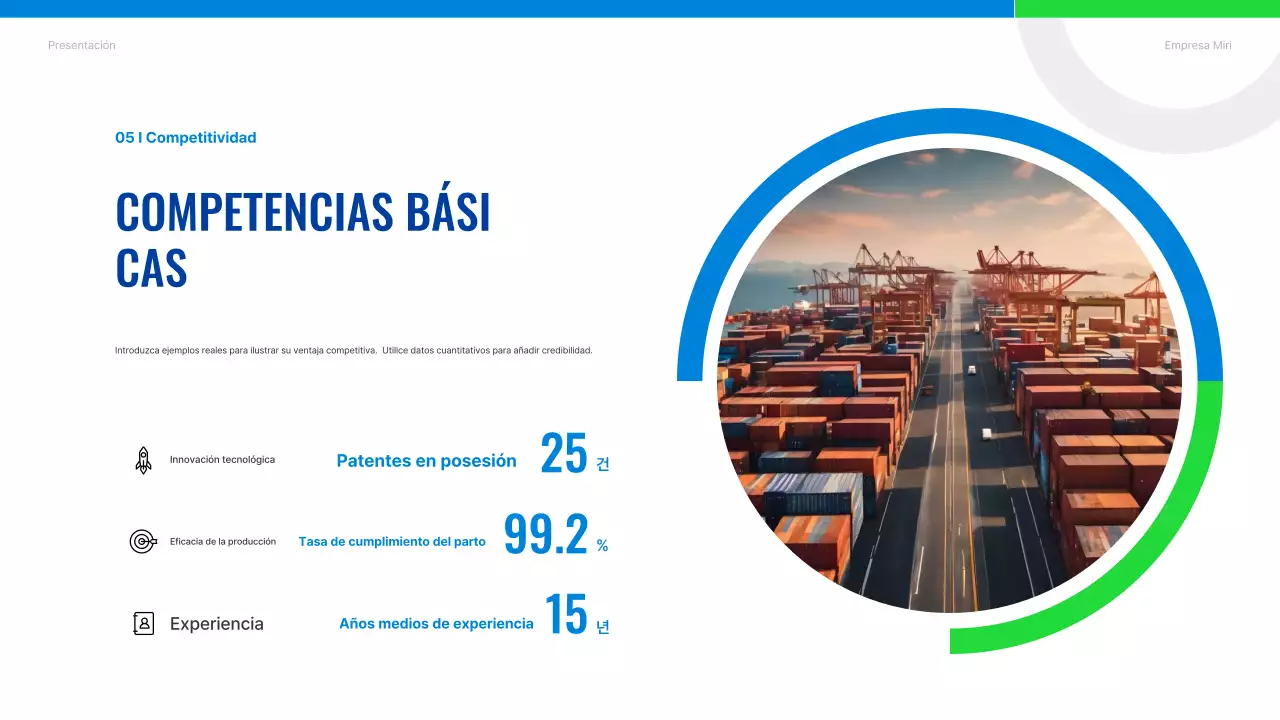 Introducción de Blue Modern Shipping Company