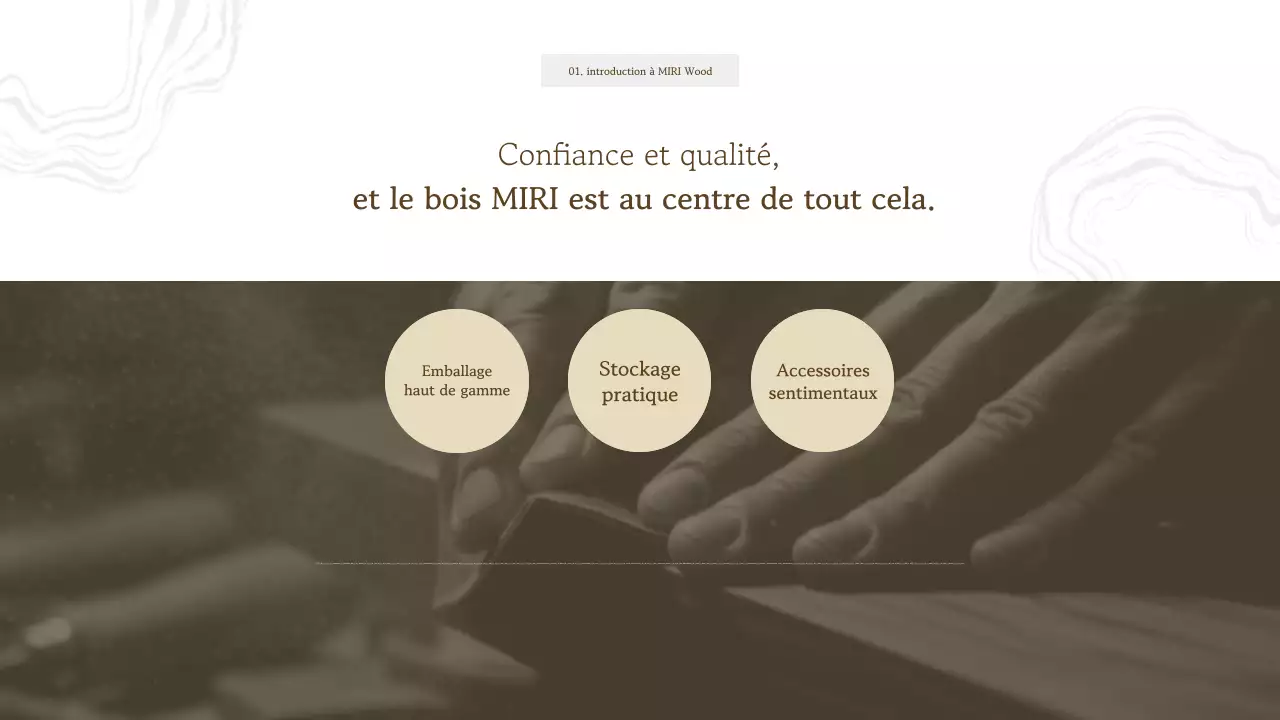 Catalogue de présentation des produits Beige Simple