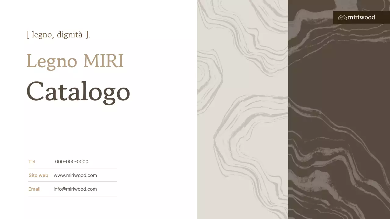 Catalogo di presentazione del prodotto Beige Simple