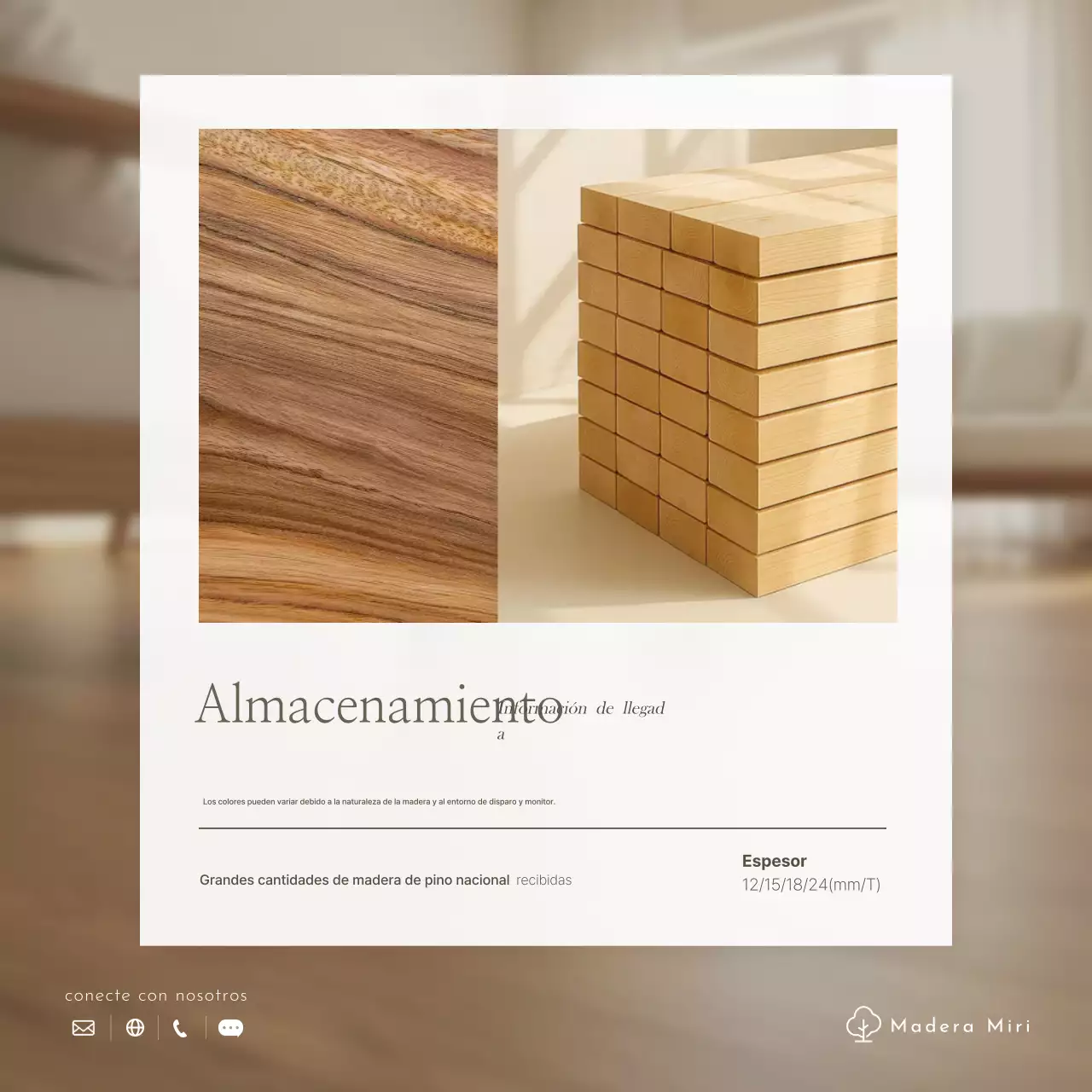 Aviso de llegada de Beige Modern