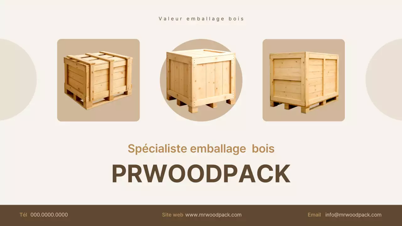 Promotion des emballages de base beiges