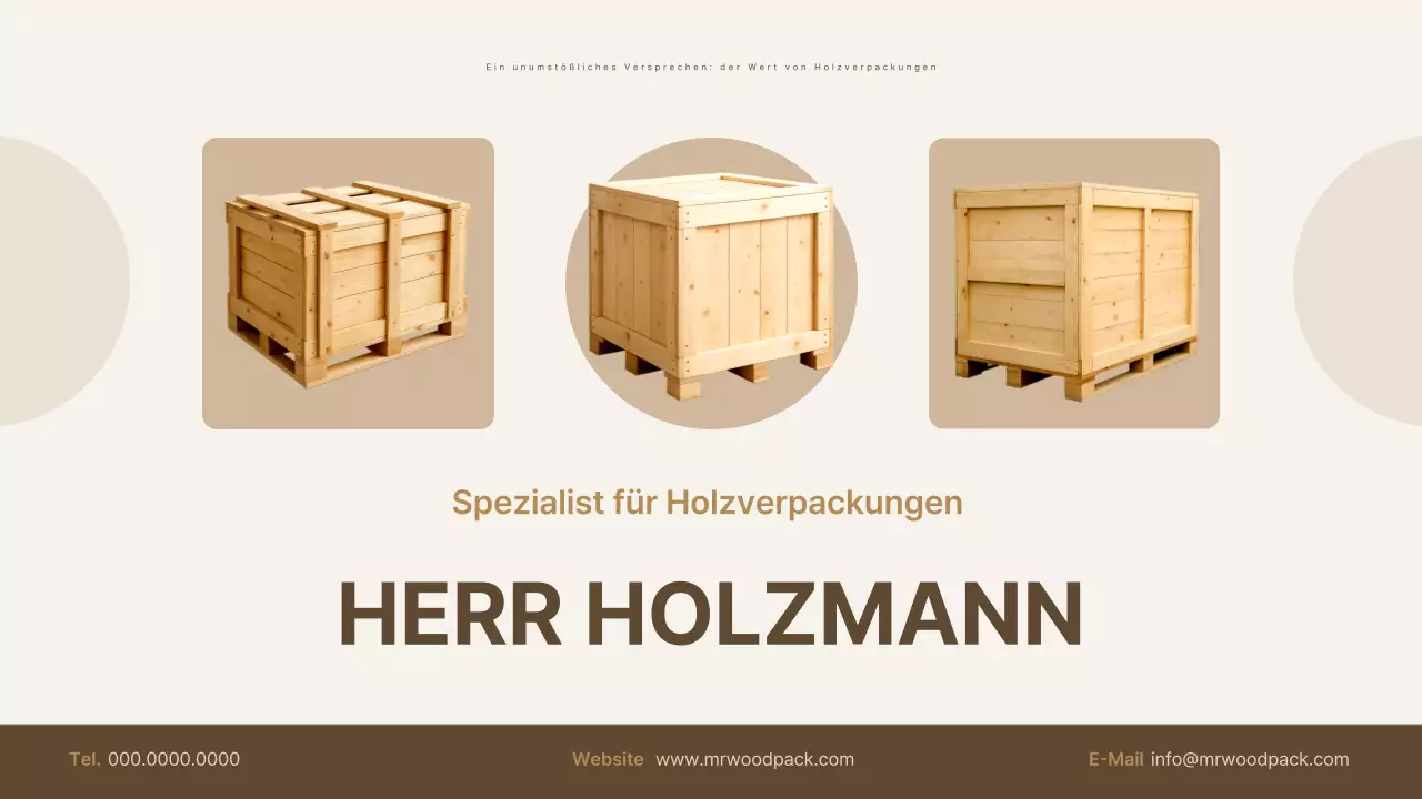 Förderung der beigen Basisverpackung