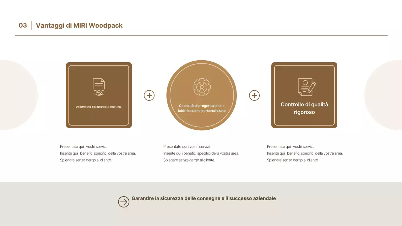 Promozione del packaging base beige