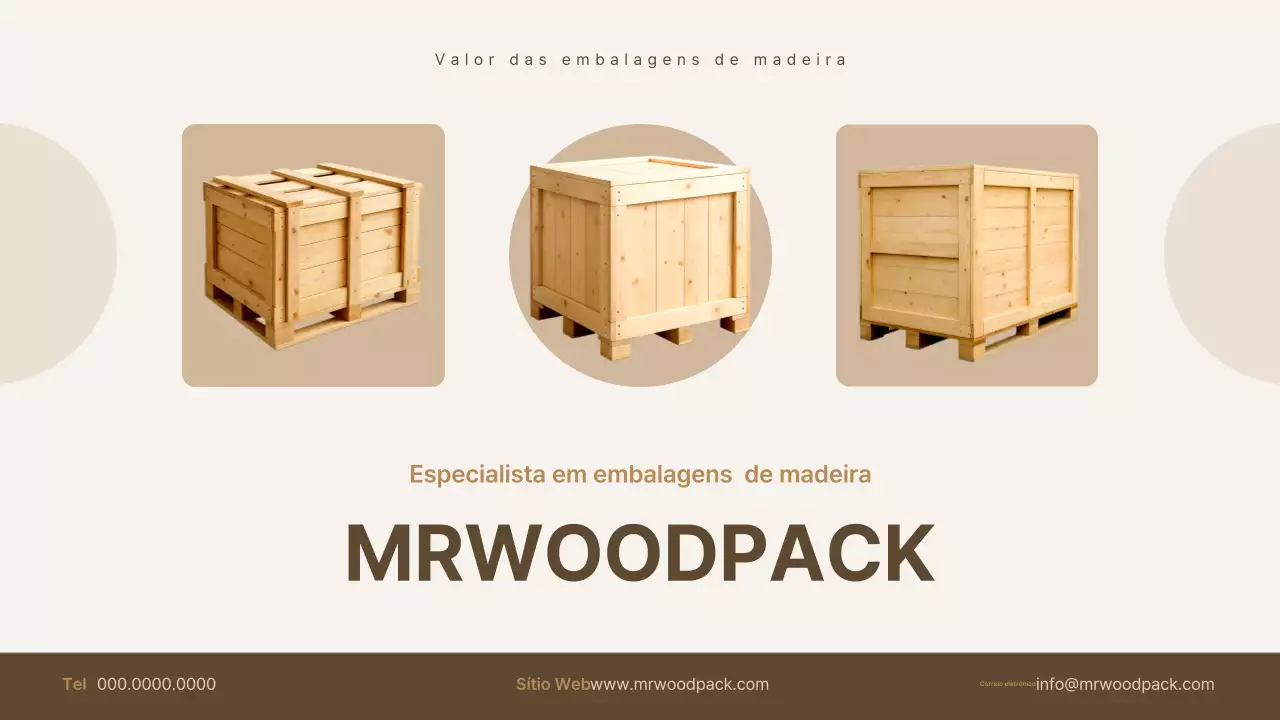 Promoção de embalagens básicas bege