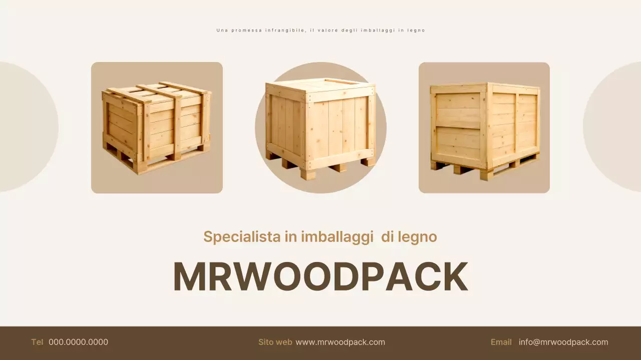 Promozione del packaging base beige