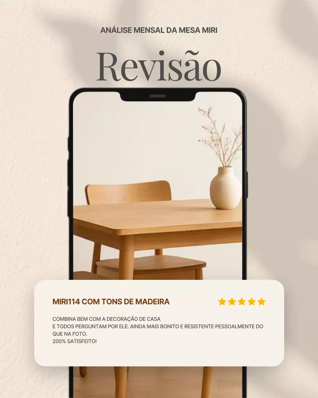 Análise de Móveis Modernos Bege