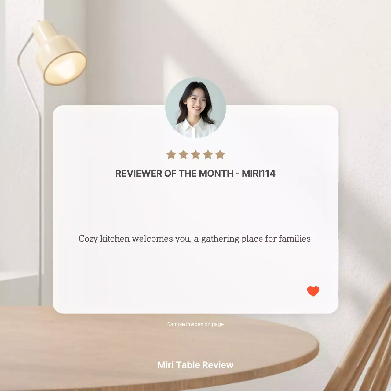 Sự kiện đánh giá tối giản màu be