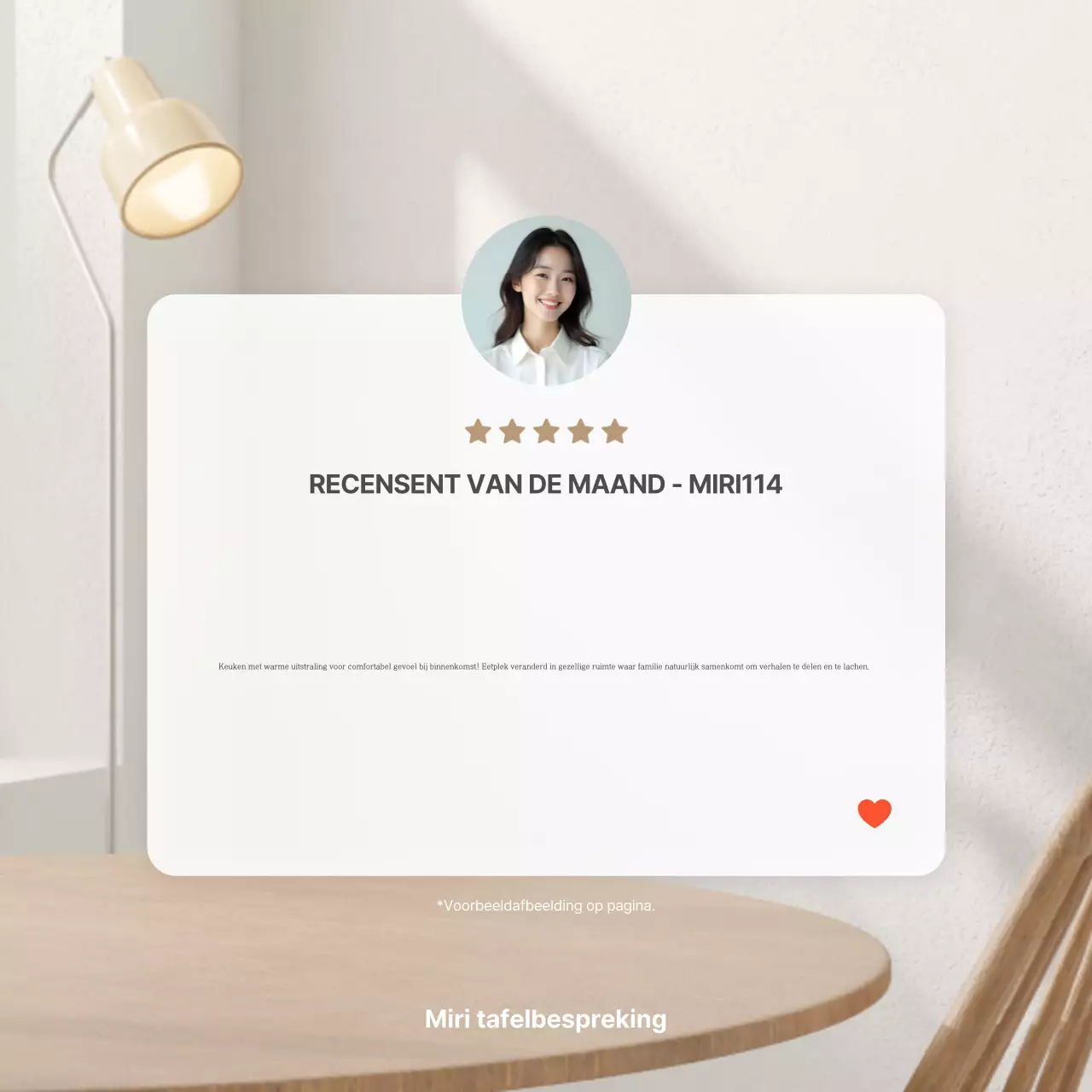 Beige Minimal Review-evenement