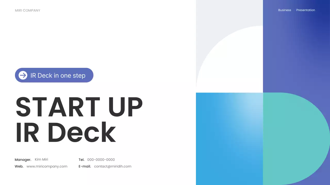 Blue Modern Business Report