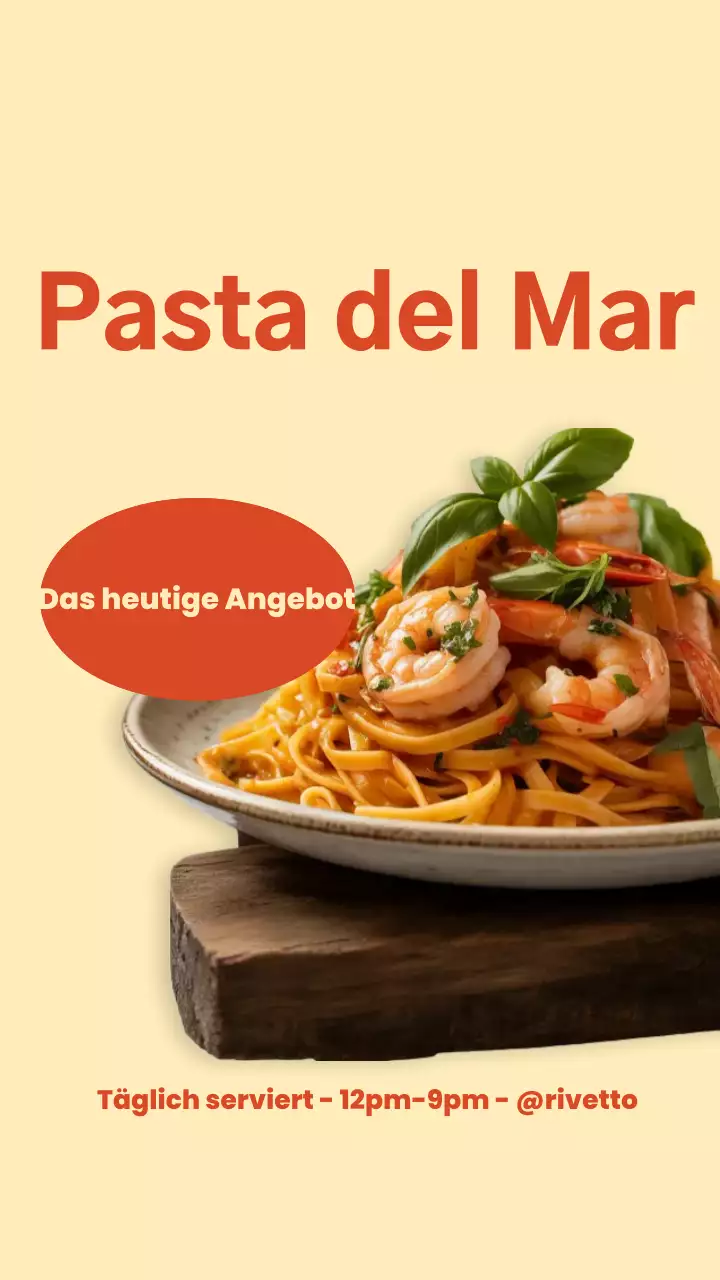 Beige Elegant Seafood Menu Instagram Story