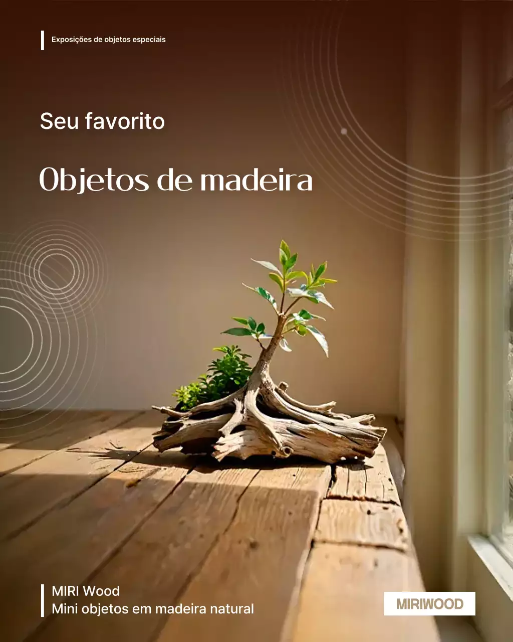 Exposição de Planejamento de Interiores Natural Brown
