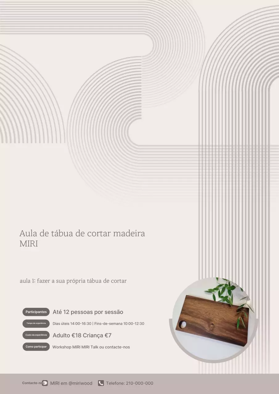 Materiais educativos para artesanato minimalista bege
