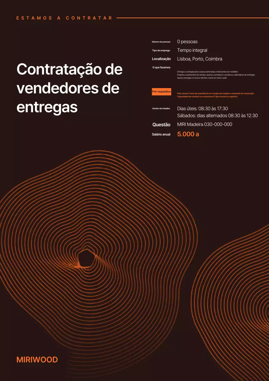 Vaga de emprego na Orange Modern
