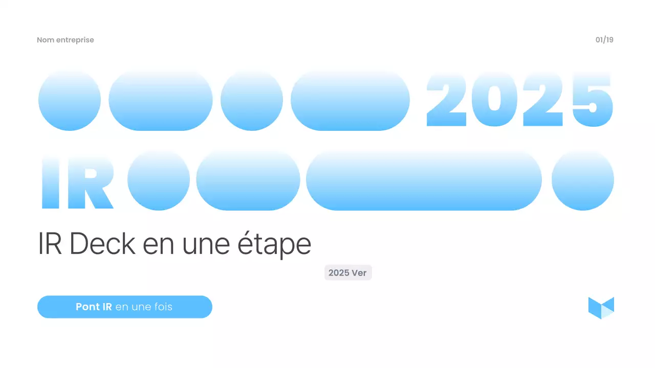 Matériel de présentation moderne bleu ciel