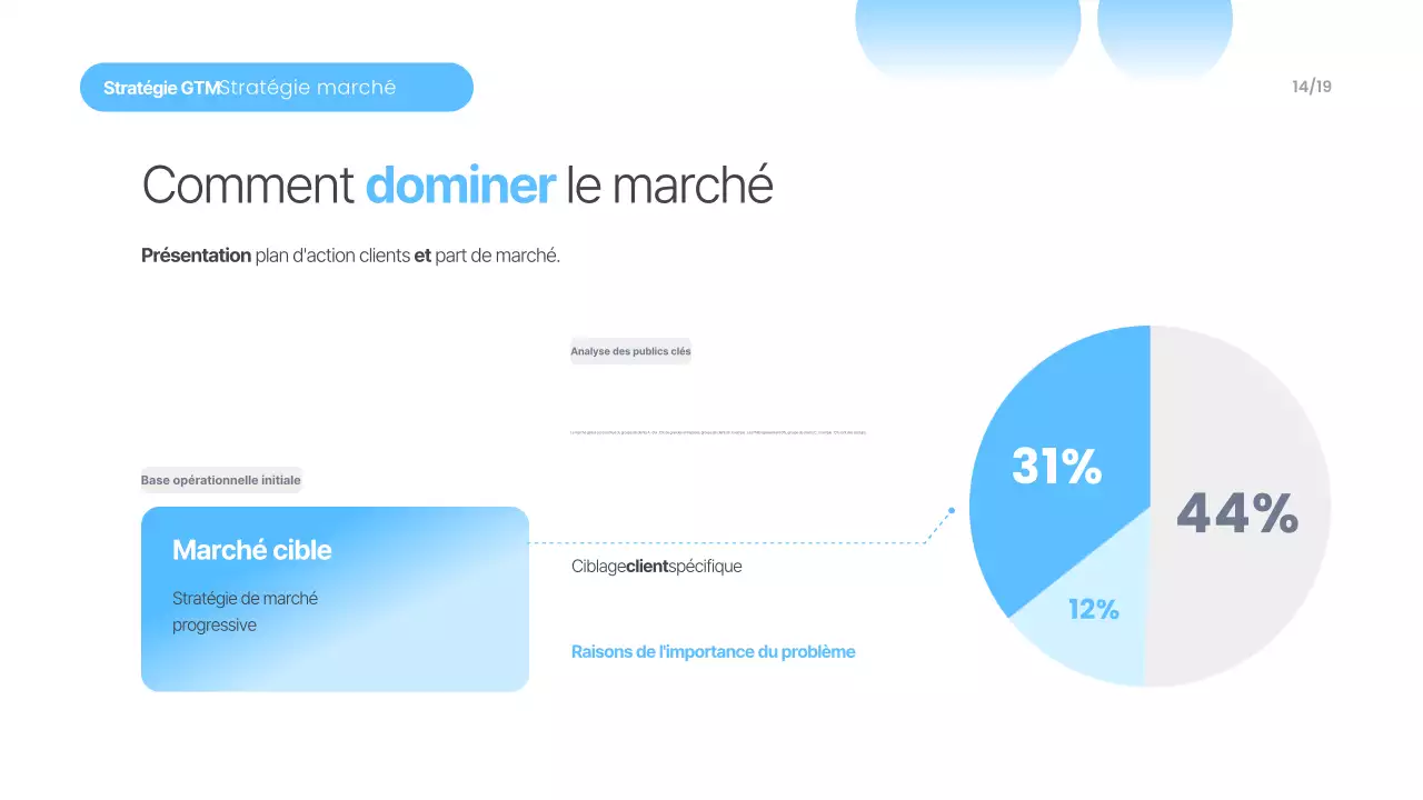 Matériel de présentation moderne bleu ciel