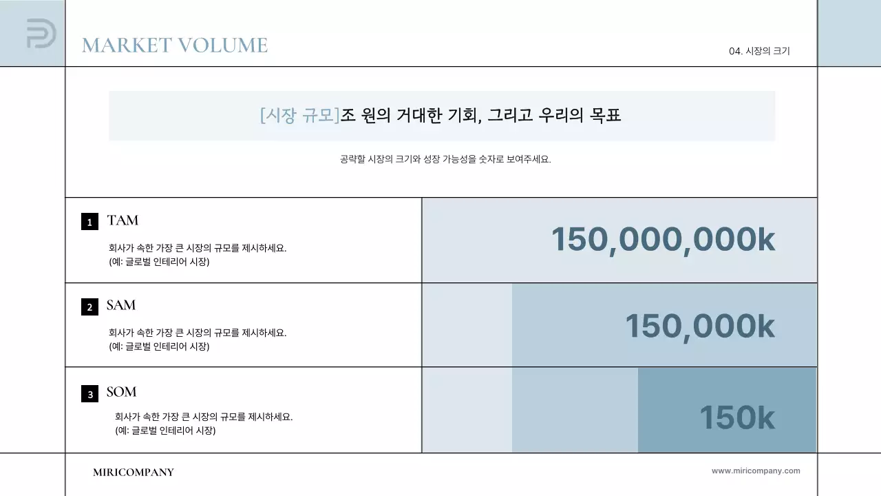 하늘색 심플 투자 보고서