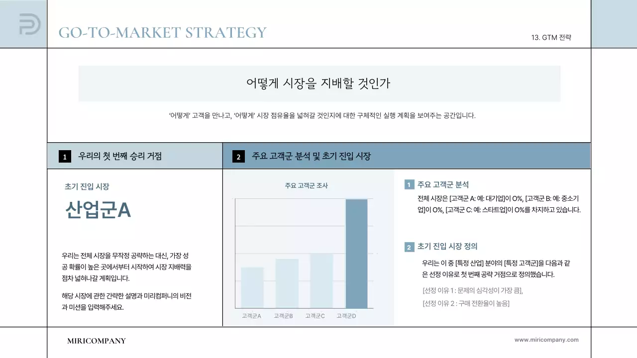 하늘색 심플 투자 보고서