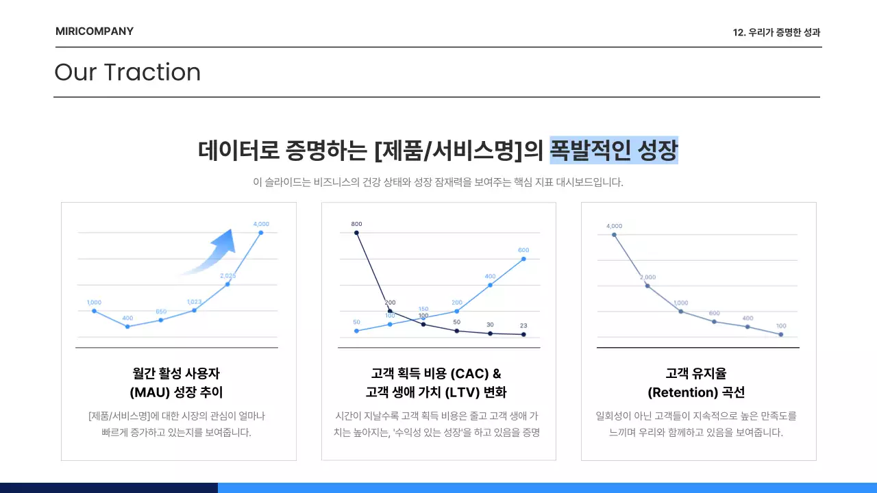 파랑 모던 비즈니스 기획서