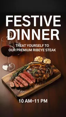 Publicação no Instagram sobre um jantar rústico marrom