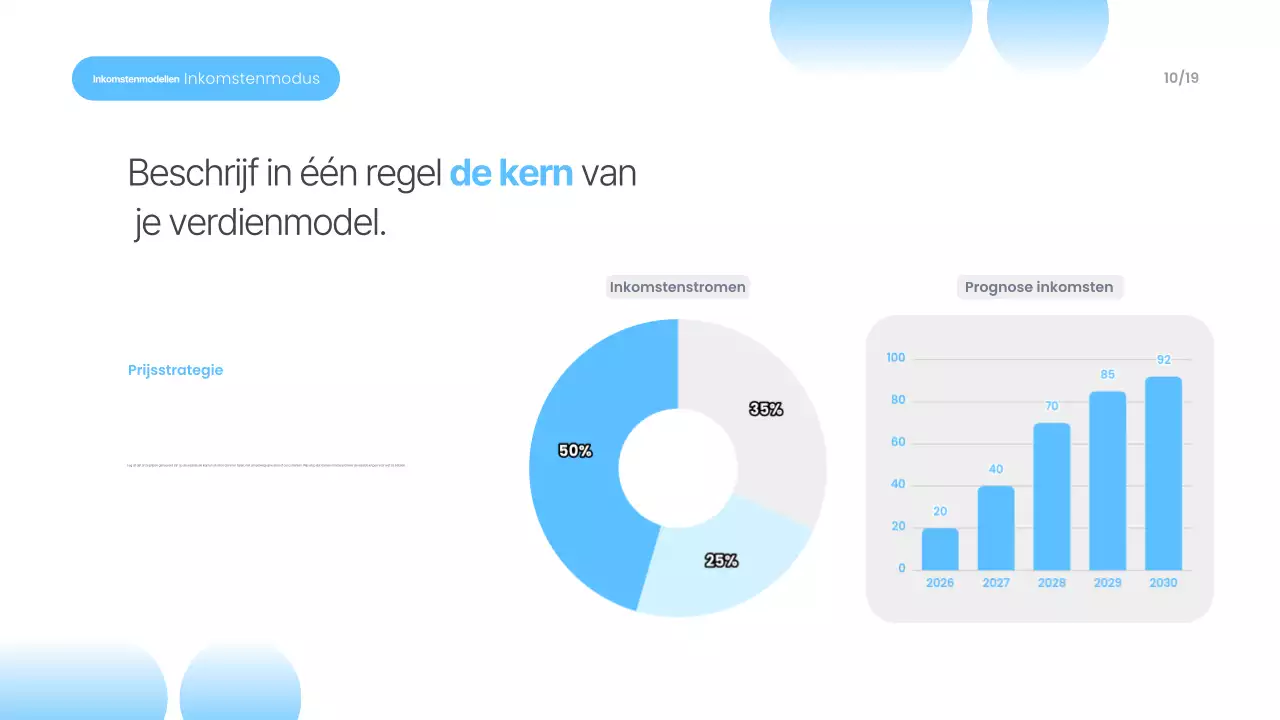Hemelsblauwe moderne presentatiematerialen