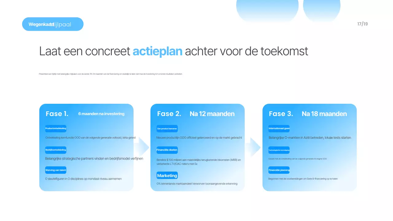 Hemelsblauwe moderne presentatiematerialen