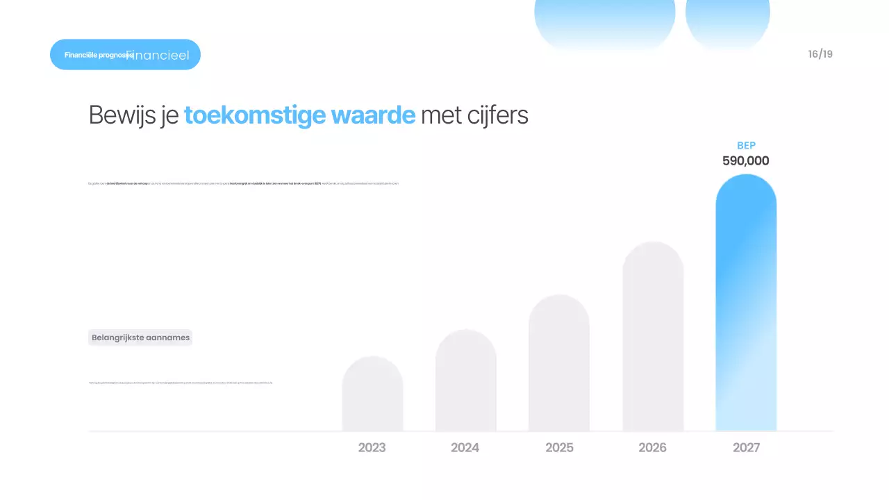Hemelsblauwe moderne presentatiematerialen