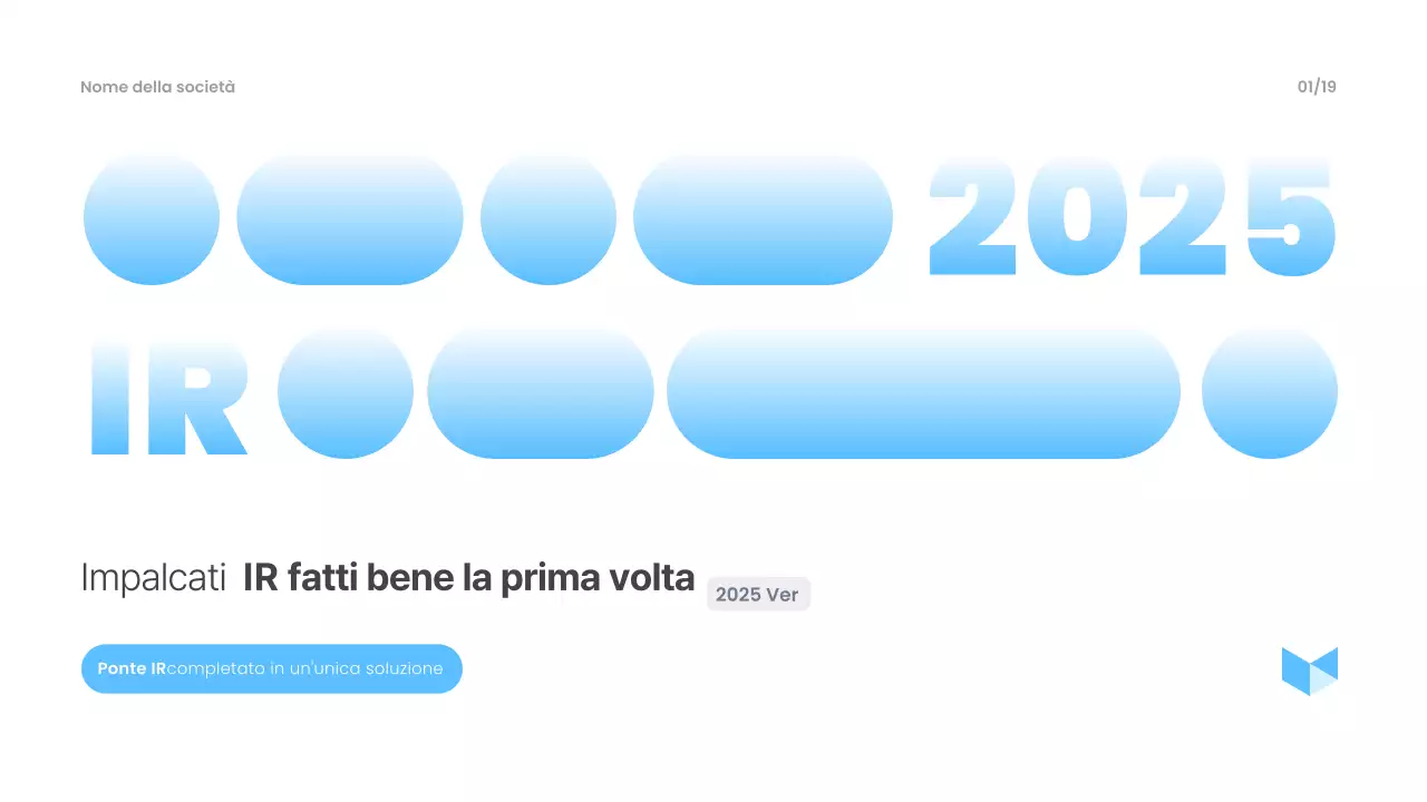 Materiali di presentazione moderni blu cielo