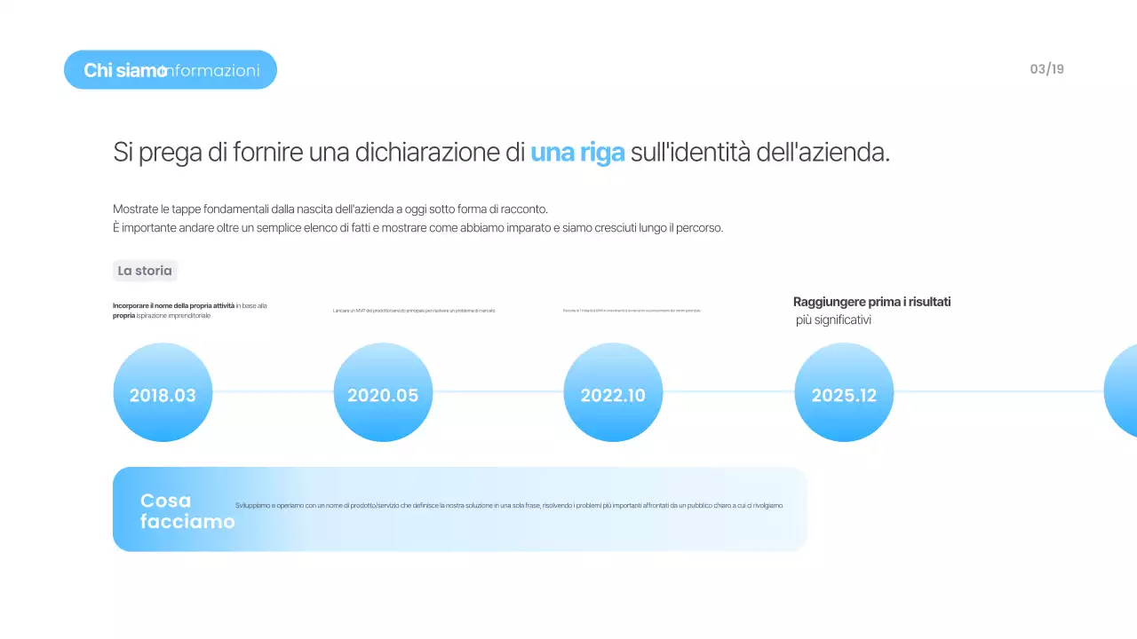 Materiali di presentazione moderni blu cielo