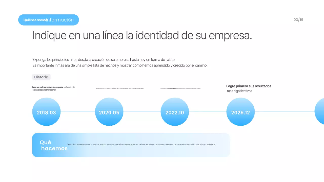 Materiales de presentación modernos en azul cielo