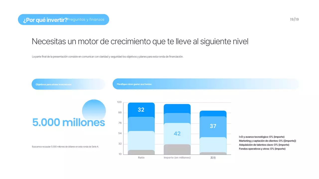 Materiales de presentación modernos en azul cielo