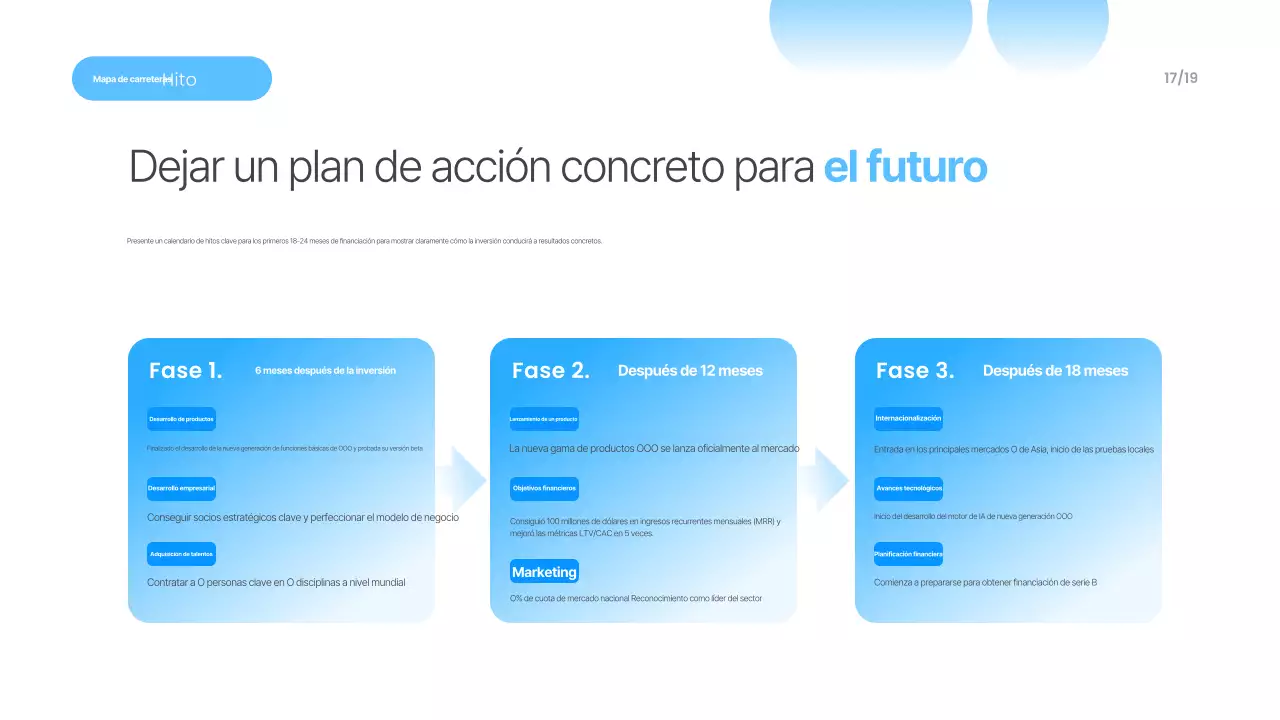 Materiales de presentación modernos en azul cielo