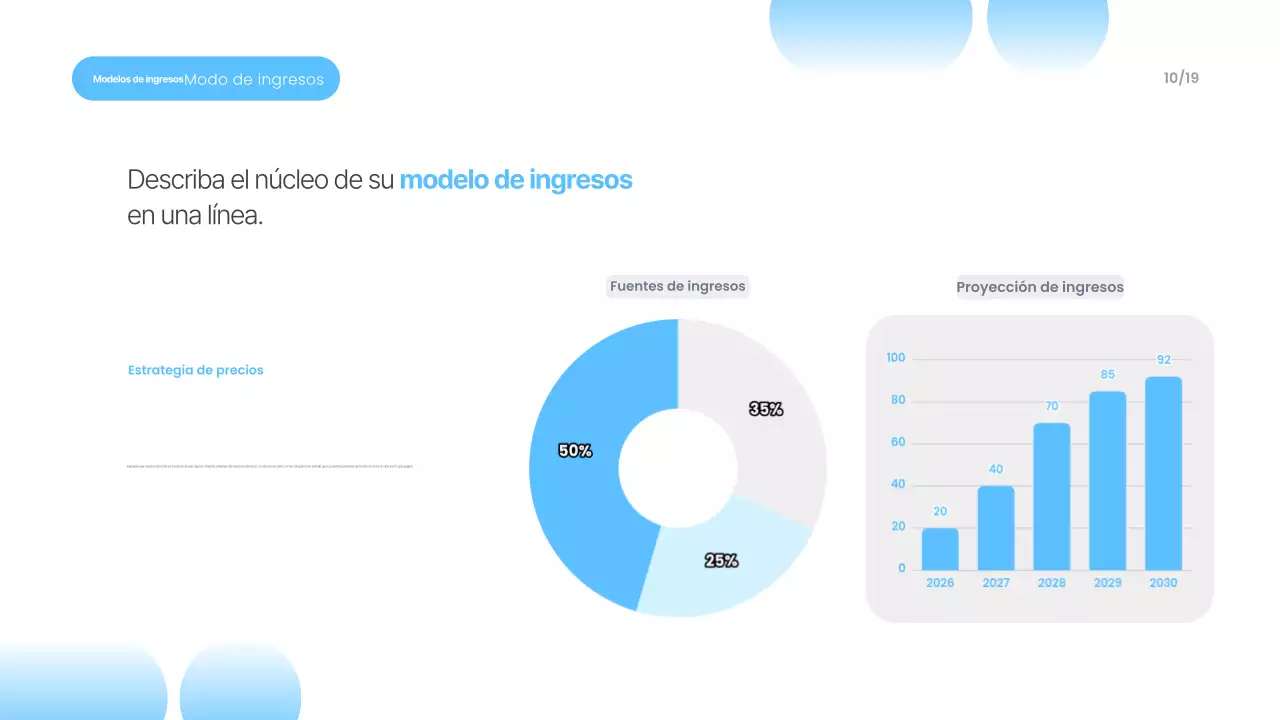 Materiales de presentación modernos en azul cielo
