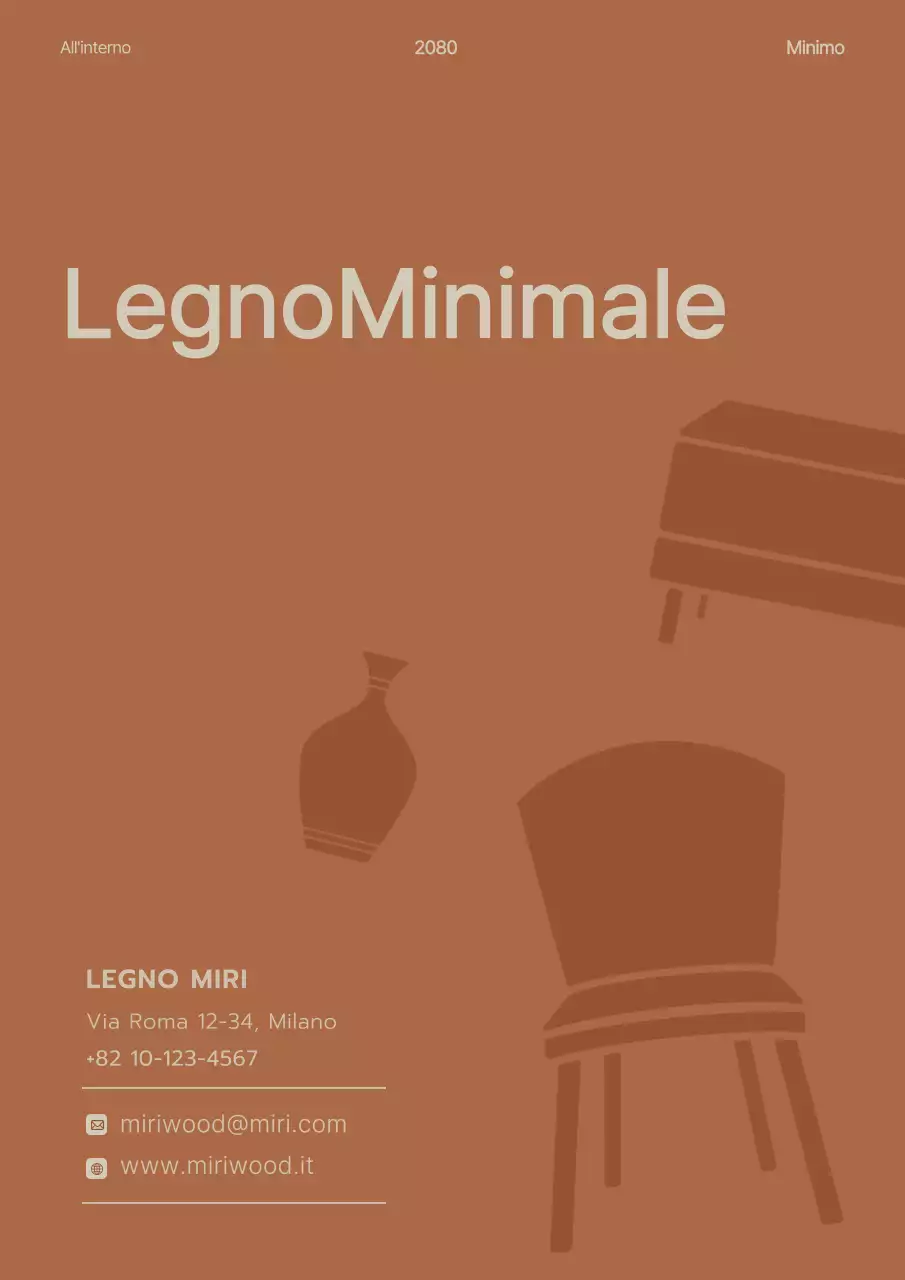 Promozione di prodotti minimalisti in legno marrone