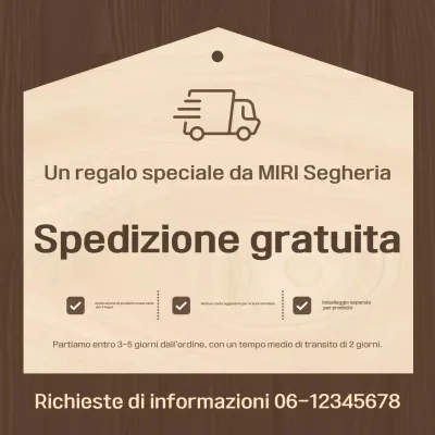 Promozione Informazioni sulla Consegna Semplice Beige