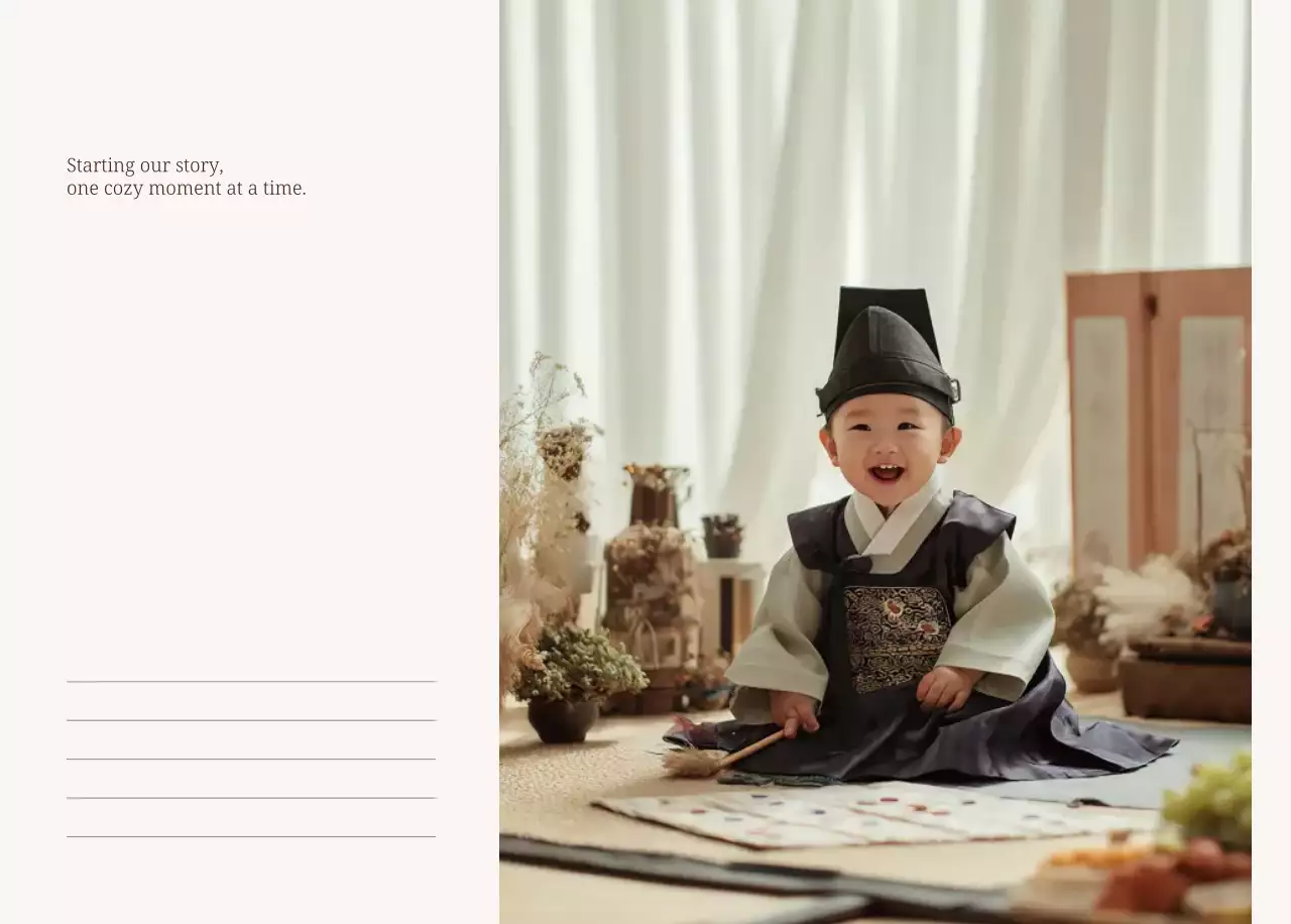 베이지 심플 가족 달력