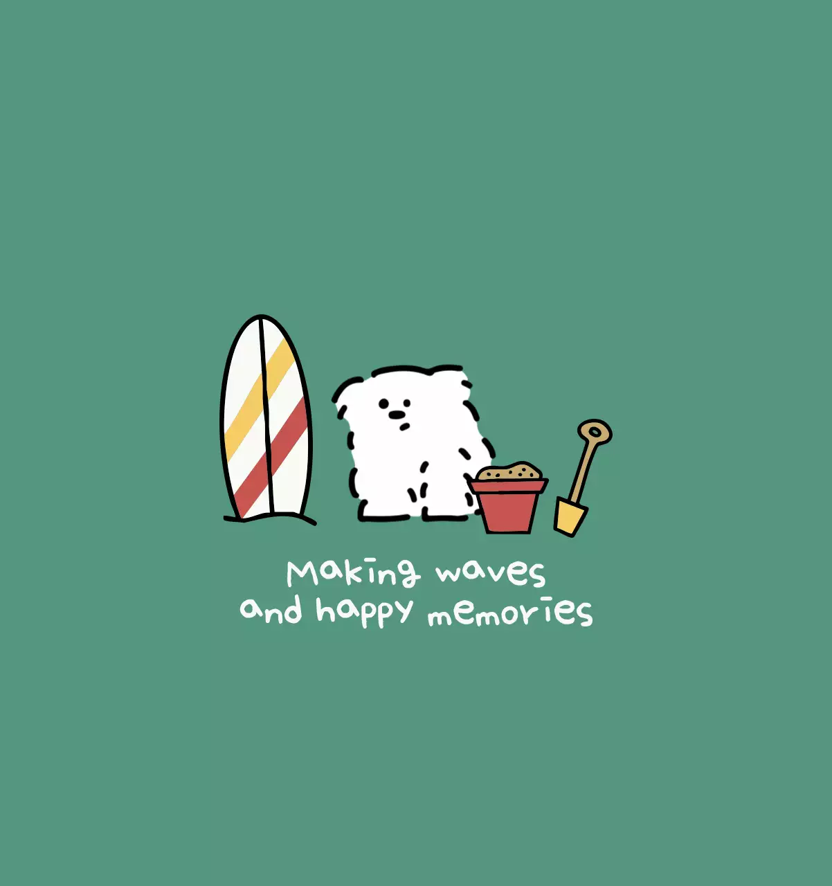 흰색 아기자기한 캘린더 달력