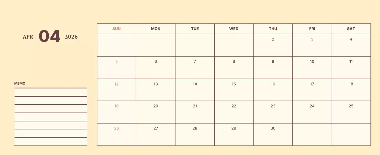 하늘색 미니멀 달력 기획