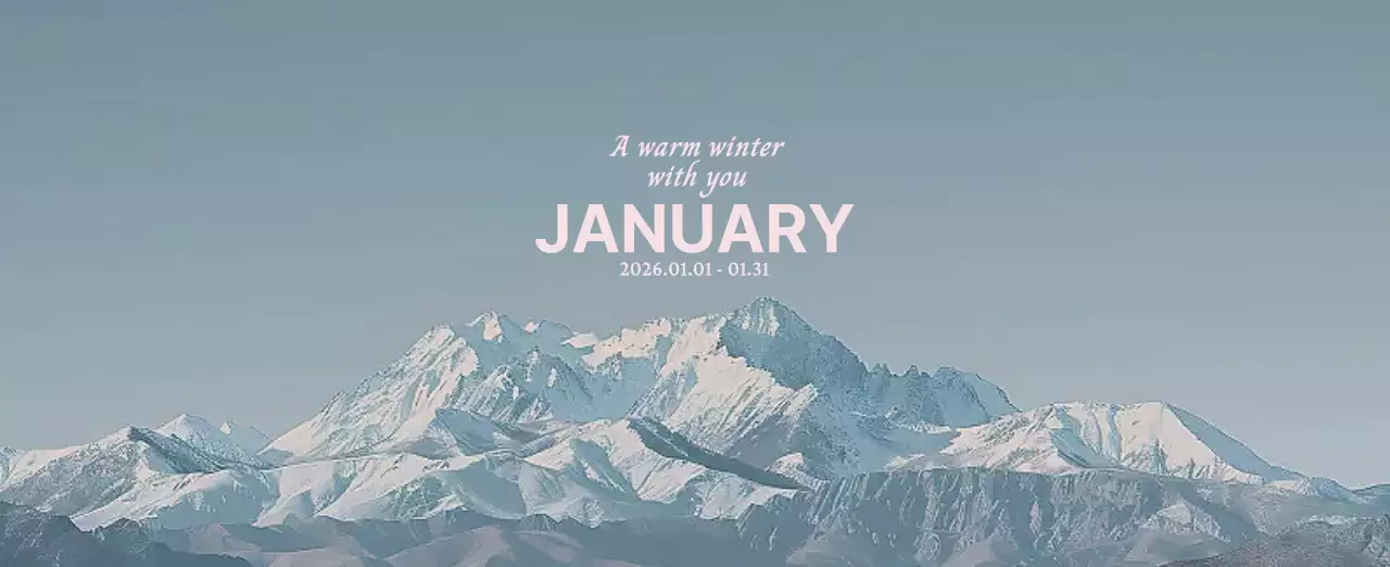 하늘색 미니멀 달력 기획