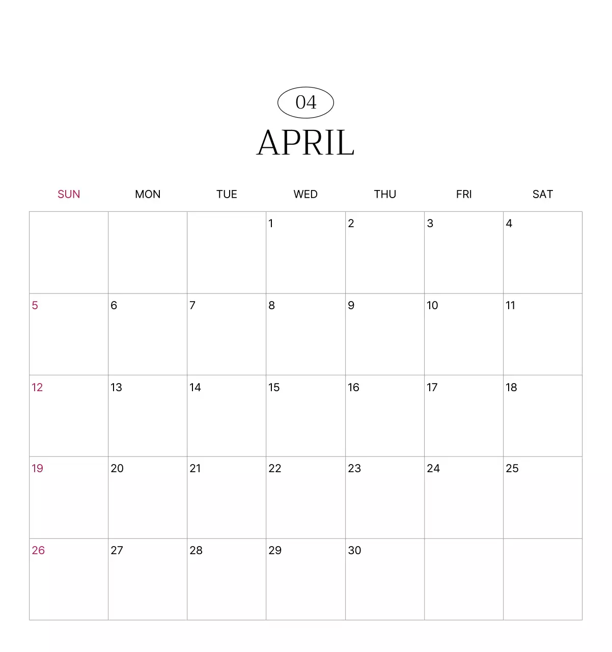 초록 모던 자연 달력