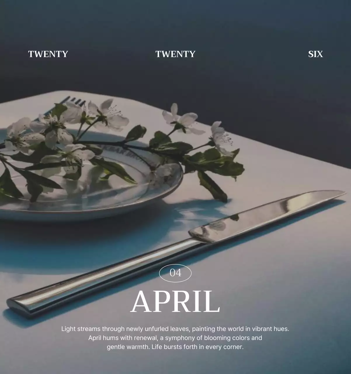 초록 모던 자연 달력