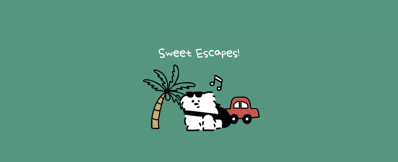 흰색 아기자기한 달력 캘린더