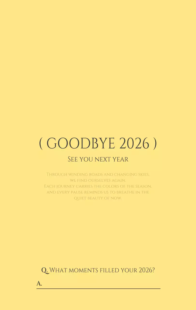 노랑 모던 도시 생활 포스터