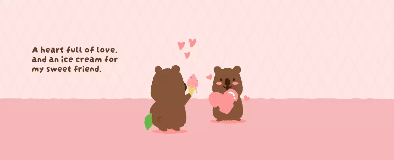 갈색 아기자기한 달력 캘린더